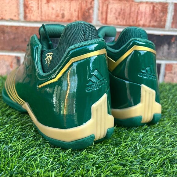 Adidas TMAC 2 Green/Gold size 9 - Picture 4 of 5